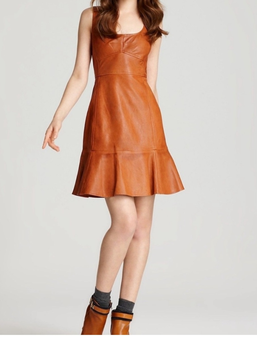 NANETTE LEPPORE STOLEN KISS LEATHER DRESS